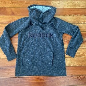 Black Reebok funnel neck sweatshirt small